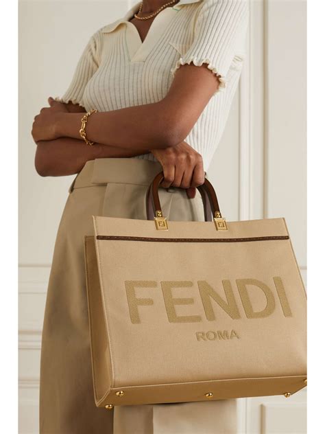 fendi bag germany|Fendi canvas tote bag.